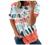 Womens Summer Tops Classic Striped Short Sleece T-Shirt Casual Crewneck Tee Shirts Loose Graphic Tshirts Tunic Blouses