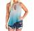 Womens Tops Summer Halter Cutout Front Sleeveless Tank Tops Trendy Ombre Sunflower Graphic Tee Shirts Camisole Blouses