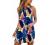 Summer Halter Dresses for Women Vintage Boho Floral Print Tank Mini Dress Sleeveless Beach Cocktail Party Sundress