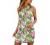 Summer Halter Dresses for Women Vintage Boho Floral Print Tank Mini Dress Sleeveless Beach Cocktail Party Sundress