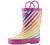 OAKI Kids Waterproof Rubber Rain Boots with Easy-On Handles