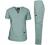 Dagacci Scrubs Medical Uniform Women and Man Scrubs Set Medical Scrubs Top and Pants