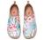 UIN Women's Fashion Floral Art Sneaker Painted Canvas Slip-On Ladies Travel Shoes