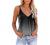 Womens Summer Tops Fashion V-Neck Spaghetti Strap Tank Tops Trendy Camisole Loose Fit Blouse Shirts with Cute Printing