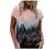 Graphic Tees for Women Round Neck Abstract Face Vintage Aesthetic Printing Short Sleeve T-Shirts Casual Summer Blouses