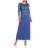 Alex Evenings Women's Plus Size Tea-Length Lace Mock Dress