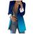 Women's Lapel Collar Long Sleeve Plaid Blazer Slim Fit Open Front Work Jackets Blazer Dress Office Suit Coat Outerwear