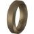 Knot Theory Silicone Wedding Ring Band for Men Women: Superior Non Bulky Rubber Rings - Premium Quality, Style, Comfort - Ideal Bands for Gym, Work, Hunting, Sports, and Travels