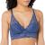 Pure Comfort Lace Bralette, Padded Wireless Bra, Convertible Longline Halter Bralette with Soft Foam Cups