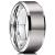 King Will Basic 6mm 7mm 8mm 9mm 10mm Men Wedding Black/Silver Tungsten Ring Matte Finish Beveled Polished Edge Comfort Fit