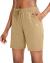 G Gradual Women's Bermuda Shorts Jersey Shorts with Deep Pockets 7" Long Shorts for Women Lounge Walking Athletic