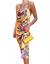 xxxiticat Women's Sleeveless Spaghetti Strap Satin Dress Cocktail Beach Evening Party Cowl Neck Dot Leopard Midi Dresses