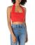 The Drop Women's Greta Fitted Square Neck Halter Sweater Bralette