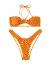 SOLY HUX Women's Criss Cross Halter Bikini Bathing Suits 2 Piece Swimsuits