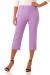 Rekucci Women's Ease into Comfort Capri with Button Detail