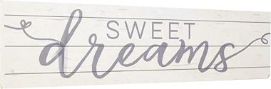 Kindred Hearts 40"x10" Sweet Dreams Shiplap Wall Sign, Grey