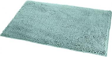 Amazon Basics Non-Slip Microfiber Shag Bathroom Rug Mat, 21" x 34", Seafoam Green