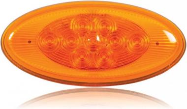 Maxxima M63122Y Amber Oval LED Side Turn Signal/Side Marker Light for Peterbilt