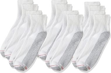 Hanes Men's Double Tough Ankle Socks 6-Pair Pack, Available in Big & Tall