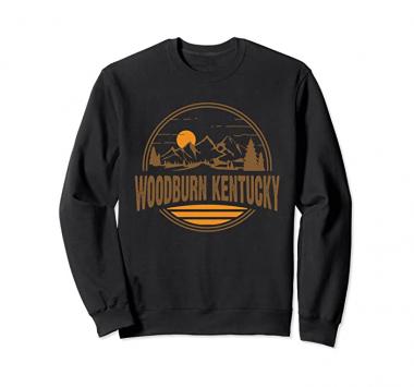 Vintage Woodburn, Kentucky Mountain Hiking Souvenir Print Sweatshirt