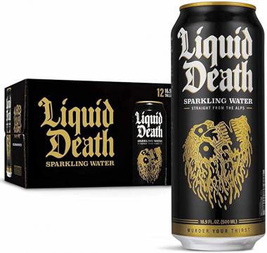 Liquid Death Sparkling Water, 16.9 oz. Tallboys (12-Pack)