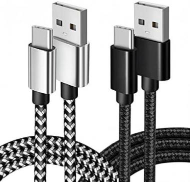 USB Type C Charger Cable 2pack 6ft Fast Quick Charging Cords for Tablets Samsung Tab A 10.1(2019),10.5(2018),A7 10.4(2020),Tab S6/Lite S4 S3;Kindle Fire HD 10(9th),8(10th);Phones Galaxy A51 S9 S10E