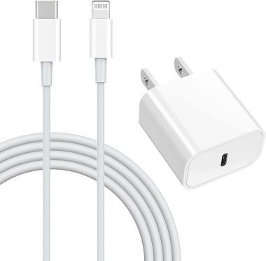 iPhone Charger, Amoner Fast Wall Charger 20W PD USB C Charger Vertical Port with [Apple MFi Certified] 3FT C to Lightning Cable for iPhone13/12/12Pro/12ProMax/11/Pro/11ProMax/XR/XS/8/SE and More