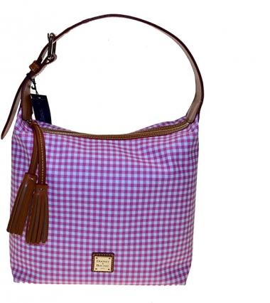 Dooney & Bourke Paige Gingham Sac Bag Pink