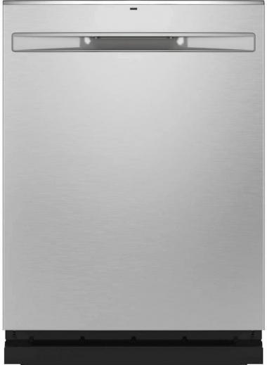 GE GDP665SYNFS 24" Energy Star Fully Integrated Dishwasher with 16 Place Settings Dry Boost with Fan Assist 3rd Rack and Adjustable Upper Rack in Fingerprint Resistant Stainless Steel