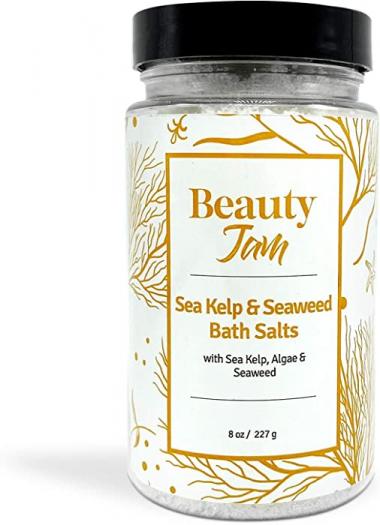 Beauty Jam Sea Kelp and Seaweed Bath Salts cucumber melon, 8 Ounce