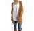 GRECERELLE Women's Loose Open Front Long Sleeve Solid Color Knit Cardigans Sweater Blouses with Pockets