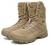 Bitiger Men's Combat Boots with Side Zipper Velcro and Casual Outdoor Mountaineering Trekking Commando Tactical Boots