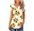 ONLYSHE Womens Casual Short Sleeve Shirts V Neck&U Neck Tops Button Up Tunic Floral Ruffle Blouse