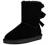 Sheepskin Fur Lining Winter Warm Boots for Women & Ladies, Women's Mid Calf Leather Short Fashion Bow Snow Boots