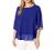 Neineiwu Womens Casual Scoop Neck Loose Top 3/4 Sleeve Chiffon Blouse Shirt Tops