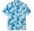 Van Heusen Men's Air Tropical Short Sleeve Button Down Poly Rayon Shirt