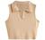 SheIn Women's Sleeveless Lapel Collar Crop Tops V Neck Ribbed Knit Solid Tank Top