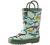 OAKI Kids Waterproof Rubber Rain Boots with Easy-On Handles