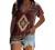 Workout Tops for Women, Women's V Neck Camisole T Shirts Y2K Vintage Skull Print Tank Top Loose Fit Sleeveless Blouses