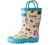 OAKI Kids Waterproof Rubber Rain Boots with Easy-On Handles