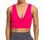 Venbond Women's Sexy Sleeveless Seamless Crop Top Deep Plunge V Neck Ribbed Tank Top with Removable Pads