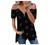 Off Shoulder Tops for Women Sexy V Neck Short Sleeve T Shirts Plus Size Lace Zipper Summer Casual Flowy Tee Blouses