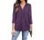 Timeson Women's V Neck Blouse 3/4 Sleeve Tunic Tops Ladies Work Shirts