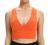 Venbond Women's Sexy Sleeveless Seamless Crop Top Deep Plunge V Neck Ribbed Tank Top with Removable Pads