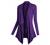 Urban CoCo Women's Drape Front Open Cardigan Long Sleeve Irregular Hem