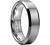 iTungsten 4mm 6mm 8mm Silver/Black/Gunmetal/Gold/Rose Gold/White Tungsten Rings for Men Women Wedding Bands Beveled Edges Matte Finish Comfort Fit