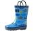 OAKI Kids Waterproof Rubber Rain Boots with Easy-On Handles