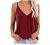 Womens Summer Tops Fashion V-Neck Spaghetti Strap Tank Tops Trendy Camisole Loose Fit Blouse Shirts with Cute Printing