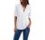 Women's Casual Chiffon Shirts Zip V Neck Roll Up Cuffed Long Sleeve Blouse Tops Summer Business Work Plain Tunic Top