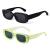 BUTABY Rectangle Sunglasses for Women Retro Driving Glasses 90’s Vintage Fashion Narrow Square Frame UV400 Protection